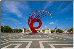 金銀花城市雕塑 金銀花城市雕塑