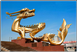 大型廣場(chǎng)龍雕塑
