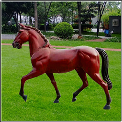 戶外金黃色銅馬雕塑 戶外金黃色銅馬雕塑