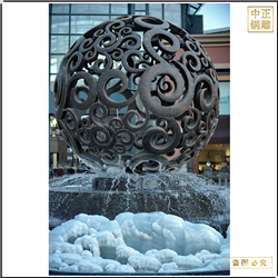 城市廣場風水球雕塑廠家 城市廣場風水球雕塑廠家