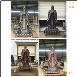 專(zhuān)業(yè)生產(chǎn)銅雕孔子定制