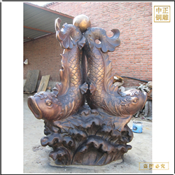 大型景觀銅魚(yú)雕塑 大型景觀銅魚(yú)雕塑