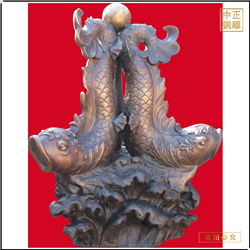 辦公室小型銅魚(yú)擺件 辦公室小型銅魚(yú)擺件