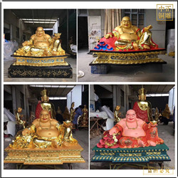 彌勒佛大肚笑銅佛像 彌勒佛大肚笑銅佛像