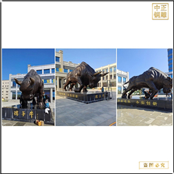 廣場(chǎng)大型銅牛雕塑鑄造廠 廣場(chǎng)大型銅牛雕塑鑄造廠