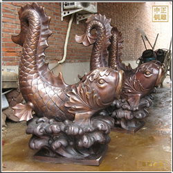 批發銷售銅魚擺件