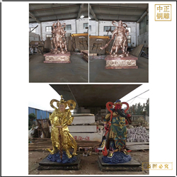 護法天神韋天將軍神像銅雕塑 護法天神韋天將軍神像銅雕塑