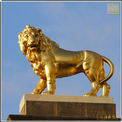 室外大型莊嚴獅子雕塑擺件 室外大型莊嚴獅子雕塑擺件