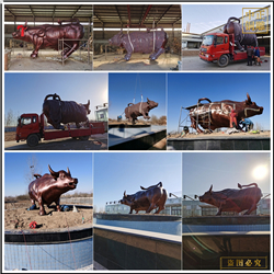 商場銅牛雕塑現貨供應 商場銅牛雕塑現貨供應