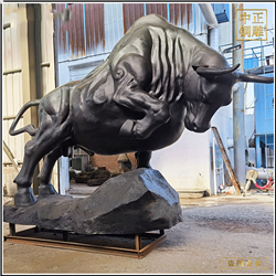 街頭景觀銅牛雕塑 街頭景觀銅牛雕塑