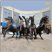 廣場(chǎng)大型景觀銅馬銅雕塑 廣場(chǎng)大型景觀銅馬銅雕塑