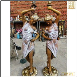 純銅西方人物雕塑 純銅西方人物雕塑