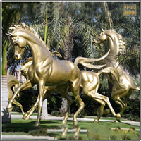 小區擺放動物銅馬雕塑 小區擺放動物銅馬雕塑