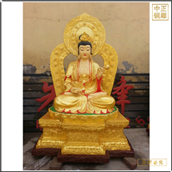 黃銅西方三圣銅雕佛像 黃銅西方三圣銅雕佛像