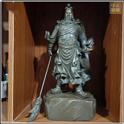 銅關公雕塑定制 