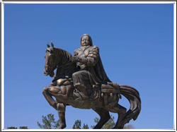 忽必烈銅雕塑 忽必烈銅雕塑