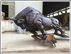 銅雕開拓牛 銅雕開拓牛