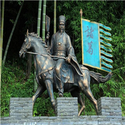 諸葛亮銅雕塑 諸葛亮銅雕塑